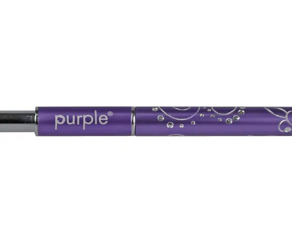 Purple Professional Nylon Nailart Penseel #000 (metalen handle)(P1544)