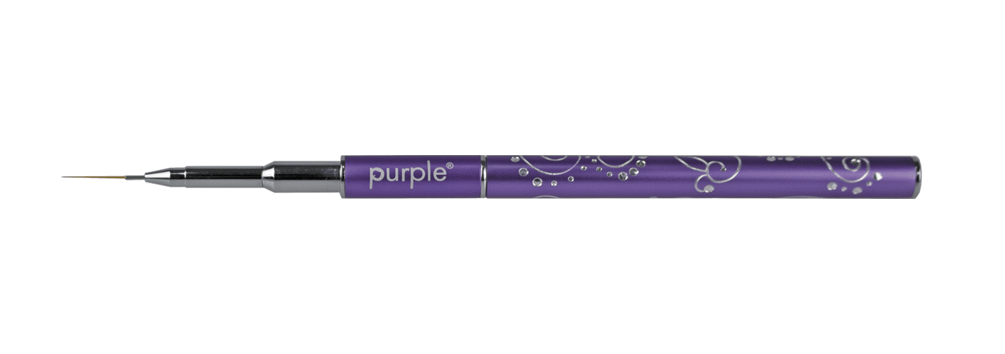 Purple Professional Nylon Nailart Penseel #000 (metalen handle)(P1544) Purple Professional Nylon Nailart Penseel #000 (metalen handle)(P1544)