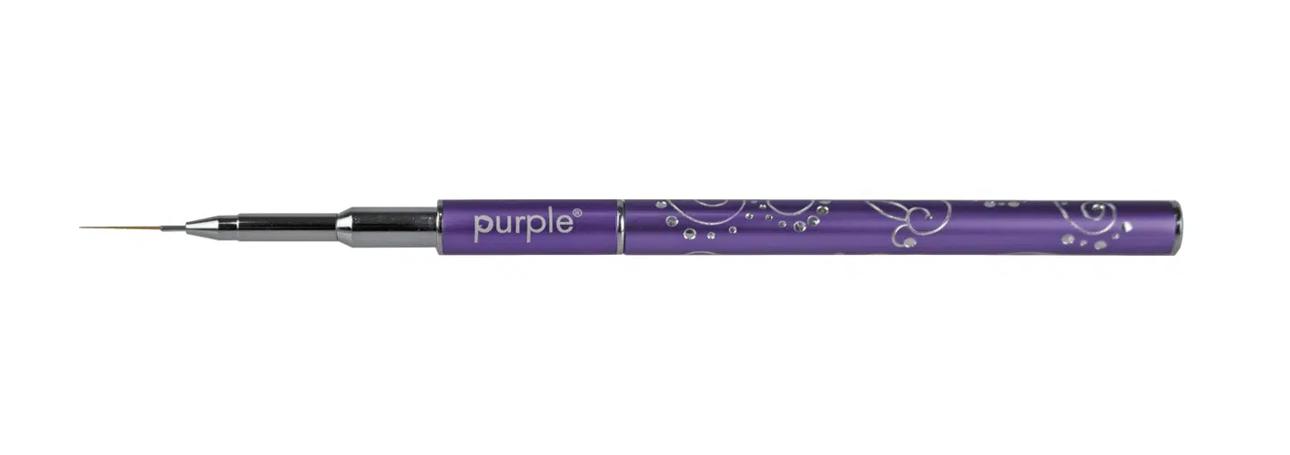 Purple Professional Nylon Nailart Penseel #000 (metalen handle)(P1544) Purple Professional Nylon Nailart Penseel #000 (metalen handle)(P1544)