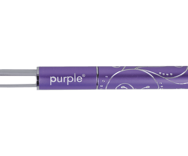 Purple Professional Oval Acrylic Brush 100% Kolinsky #8 ( metalen handle) (P1532)