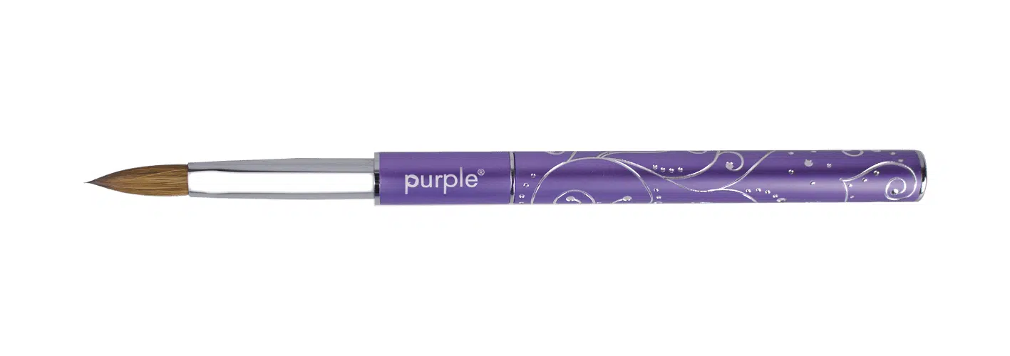 Purple Professional Oval Acrylic Brush 100% Kolinsky #8 ( metalen handle) (P1532) Purple Professional Oval Acrylic Brush 100% Kolinsky #8 ( metalen handle) (P1532)