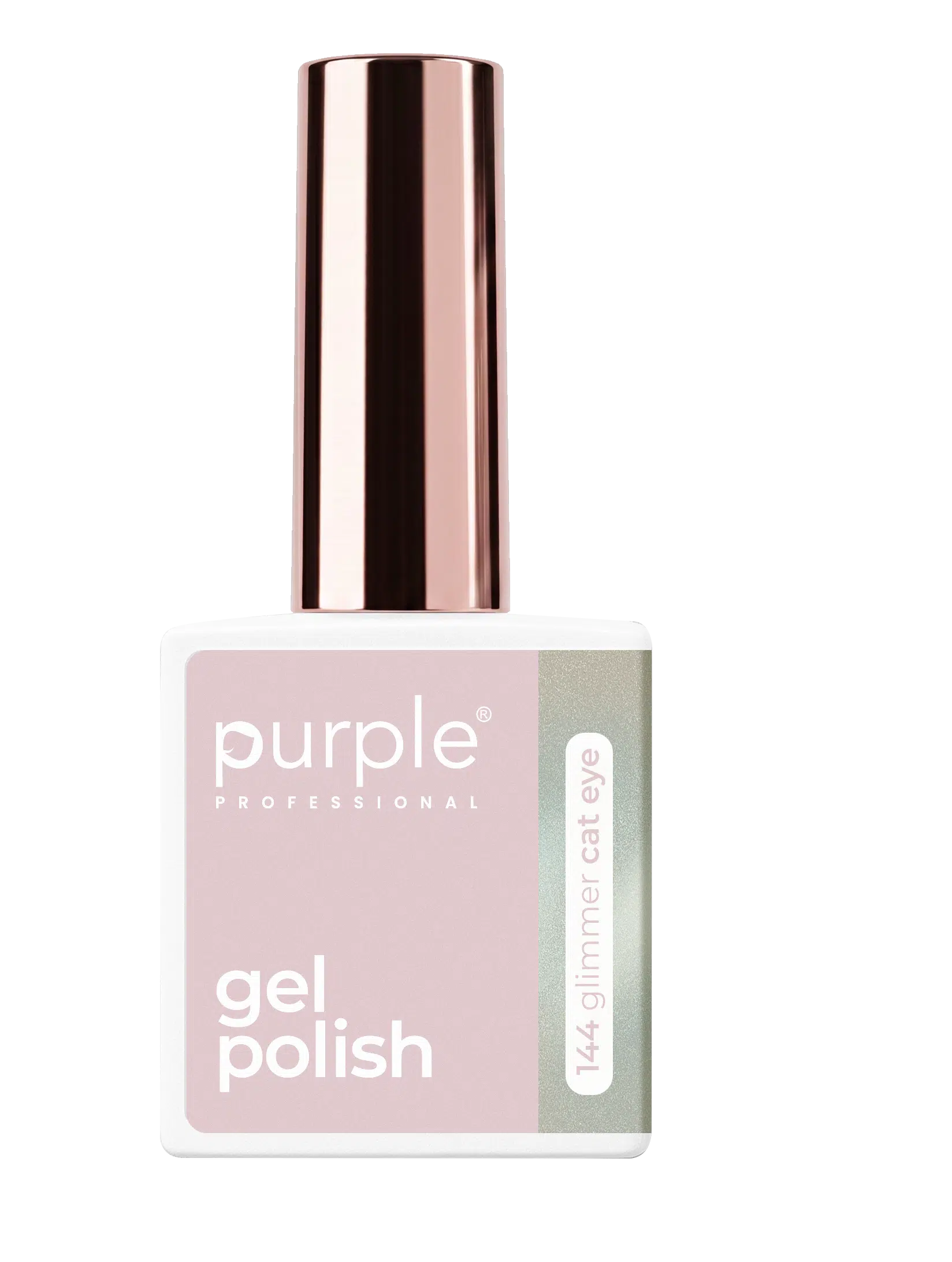 P144-1-1 Purple Professional Gel Polish 144 Glimmer Cat Eye 10ml (P.144) - Afbeelding 1