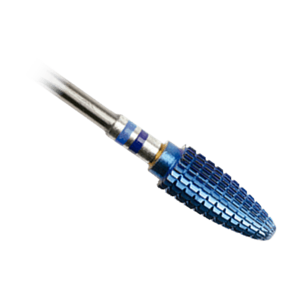 Purple Professional Tungsten Oval Drill 6x14.5mm (medium) rechte tandjes (P1450) - close-up