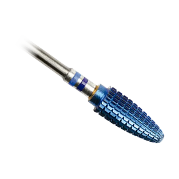 Purple Professional Tungsten Oval Drill 6x14.5mm (medium) rechte tandjes (P1450) - close-up