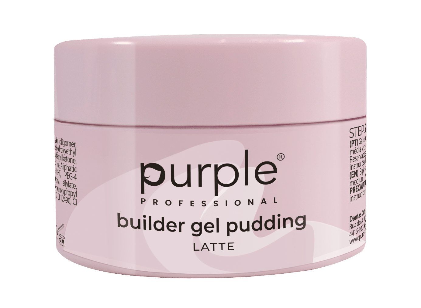 P2755-1-1 Purple Professional Builder Gel Pudding Latte 50g (P2755) - Afbeelding 1