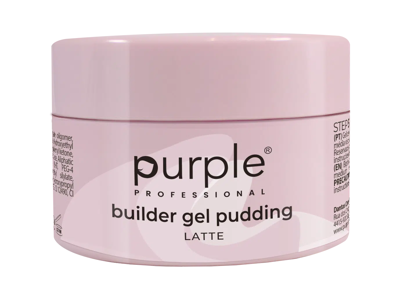 P2755-1-1 Purple Professional Builder Gel Pudding Latte 50g (P2755) - Afbeelding 1