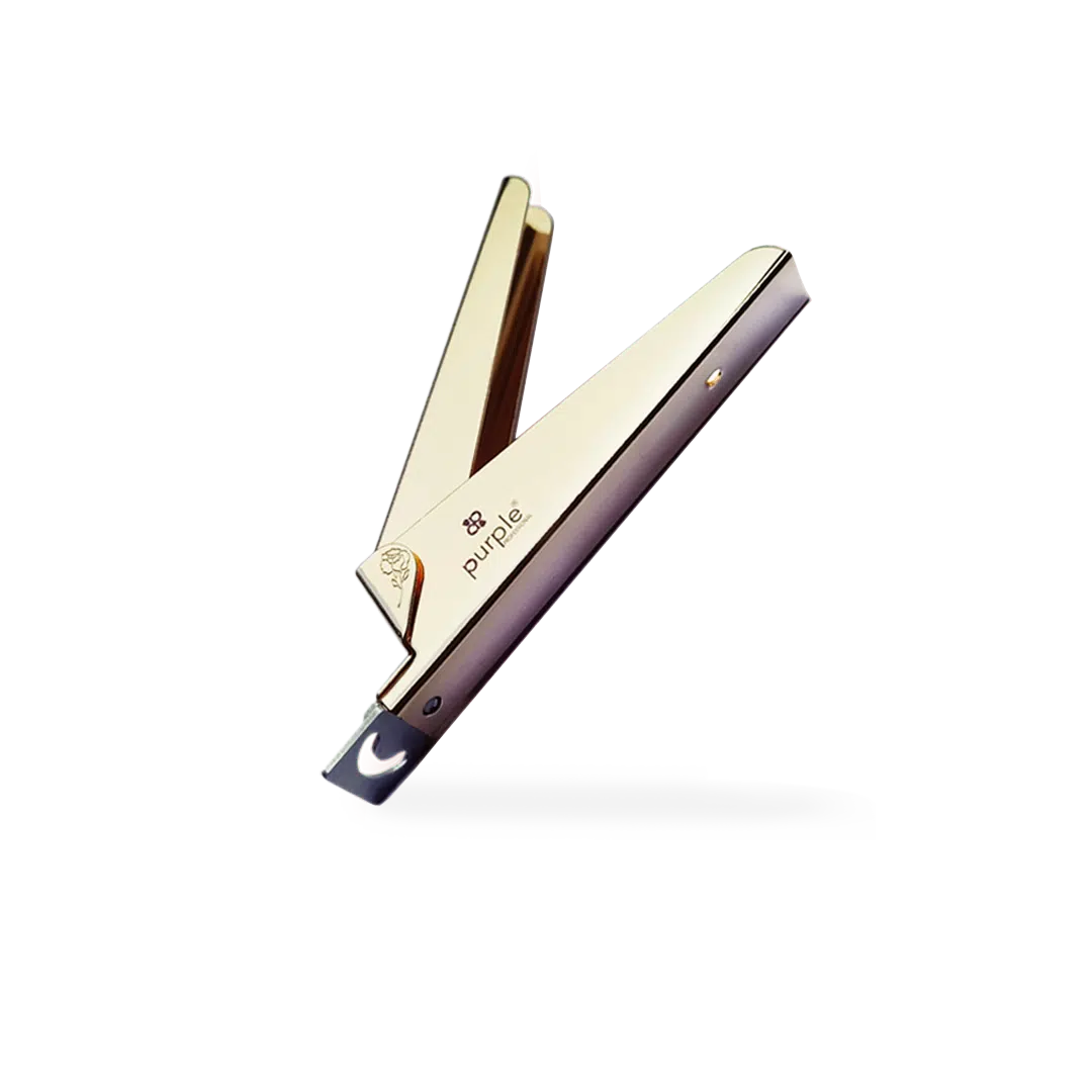 P302-1-1 Purple Professional Tip Cutter Luxury Rose Gold (P302) - Afbeelding 1