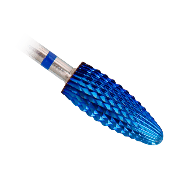 Purple Professional Tungsten Oval Drill 6x14.5mm (medium) schuine tandjes (P3037) - close-up