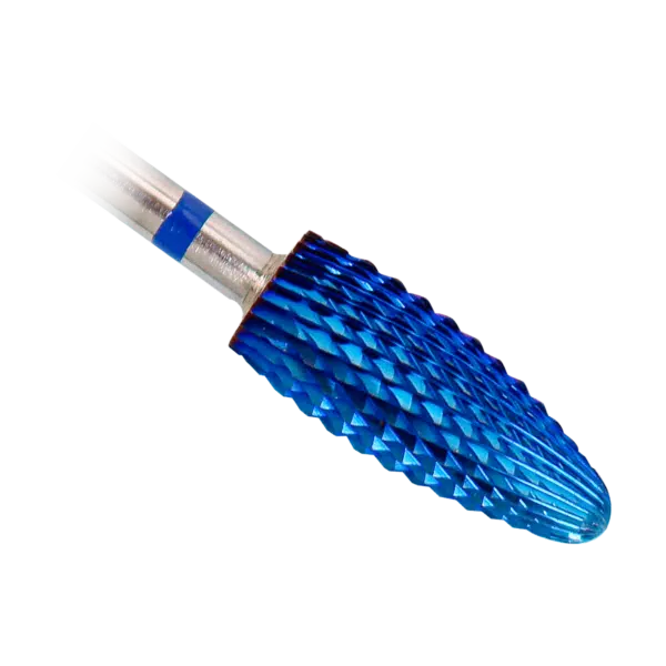Purple Professional Tungsten Oval Drill 6x14.5mm (medium) schuine tandjes (P3037) - close-up