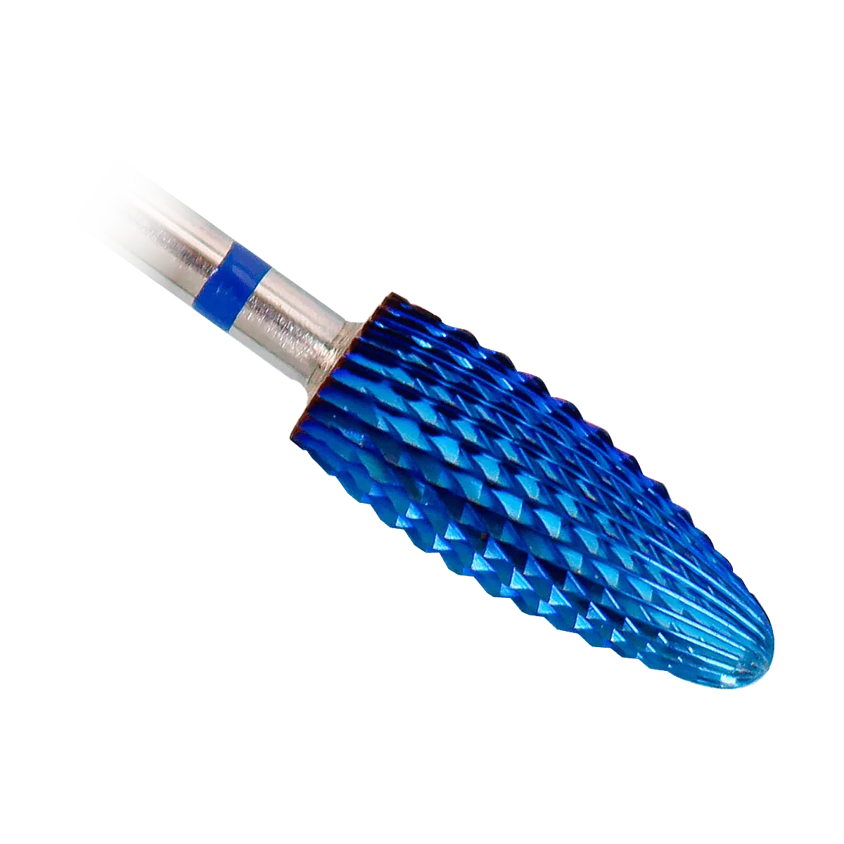 P3037-1-1-kop3 Purple Professional Tungsten Oval Drill 6x14.5mm (medium) schuine tandjes (P3037) - close-up