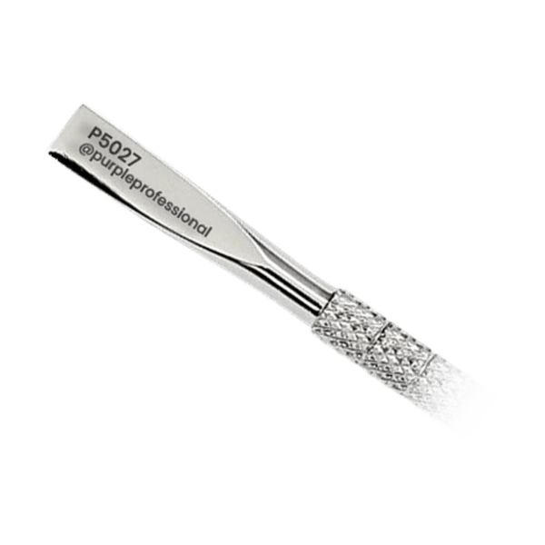 Purple Professional Premium Cuticle Pusher 11 130mm - Japanese Stainless Steel (P5027) - close-up
