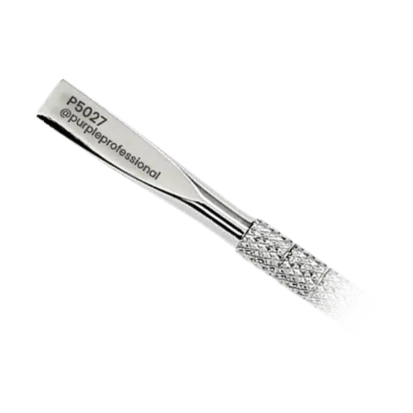 Purple Professional Premium Cuticle Pusher 11 130mm - Japanese Stainless Steel (P5027) - close-up