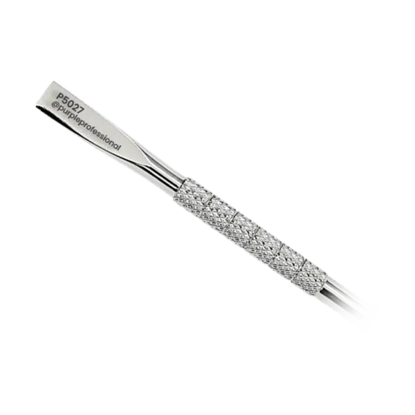 Purple Professional Premium Cuticle Pusher 11 130mm - Japanese Stainless Steel (P5027) - close-up