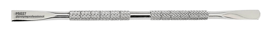 P5027-1-1 Purple Professional Premium Cuticle Pusher 11 130mm - Japanese Stainless Steel (P5027) - Afbeelding 1